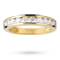 Brilliant cut 0.50 total carat weight diamond ring in 18 carat yellow gold