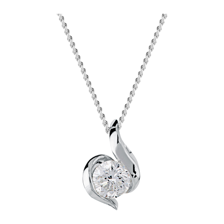 Canadian Ice 9ct Gold 0.25ct Wrapped In Love Diamond Pendant