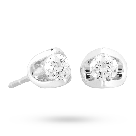 Canadian Ice 9ct Gold 0.20ct Tension set Diamond Earrings
