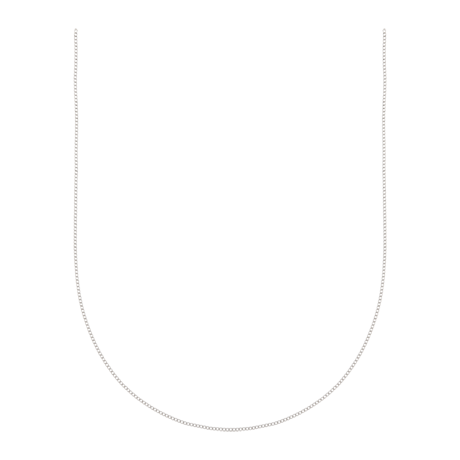 Unbranded 9ct White Gold, 16 Extender Curb Chain