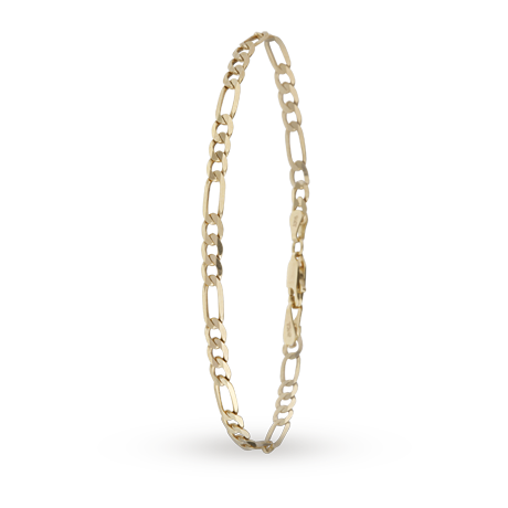 Goldsmiths 9ct Gold Figaro Bracelet