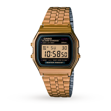 Unisex Watches - Casio Unisex Gold Plated Digital Watch - A159WGEA-1EF