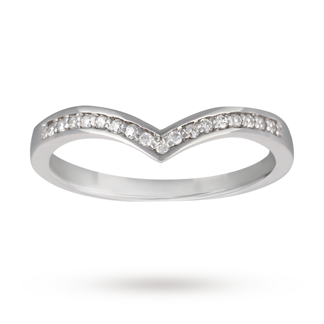 Wishbone wedding ring platinum